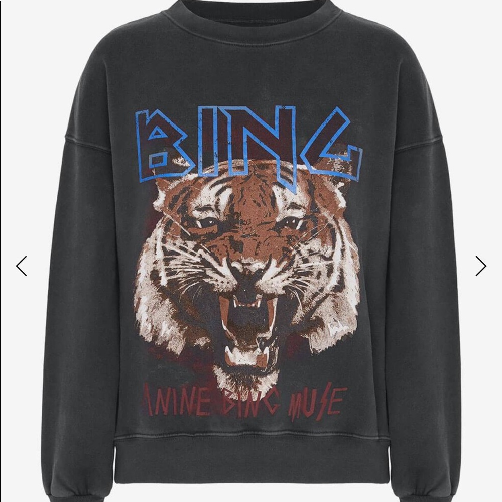 Anine Bing Tiger Sweatshirt - Size Medium